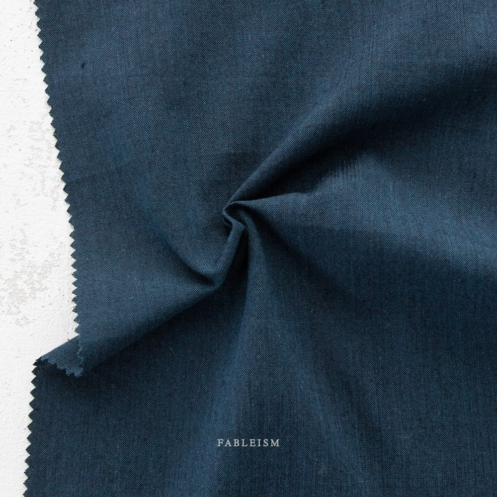 Woven Cotton - Cosmos - Nocturne | Everyday Chambray by Fableism