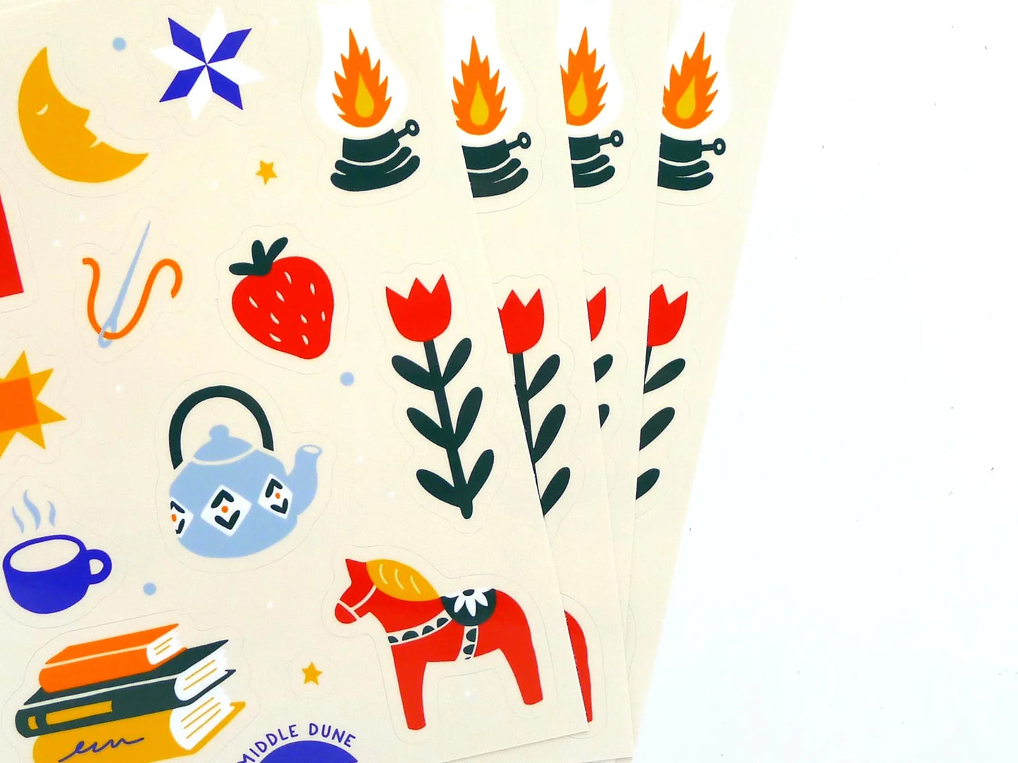 Cozy Scandinavian Sticker Sheet by Middle Dune