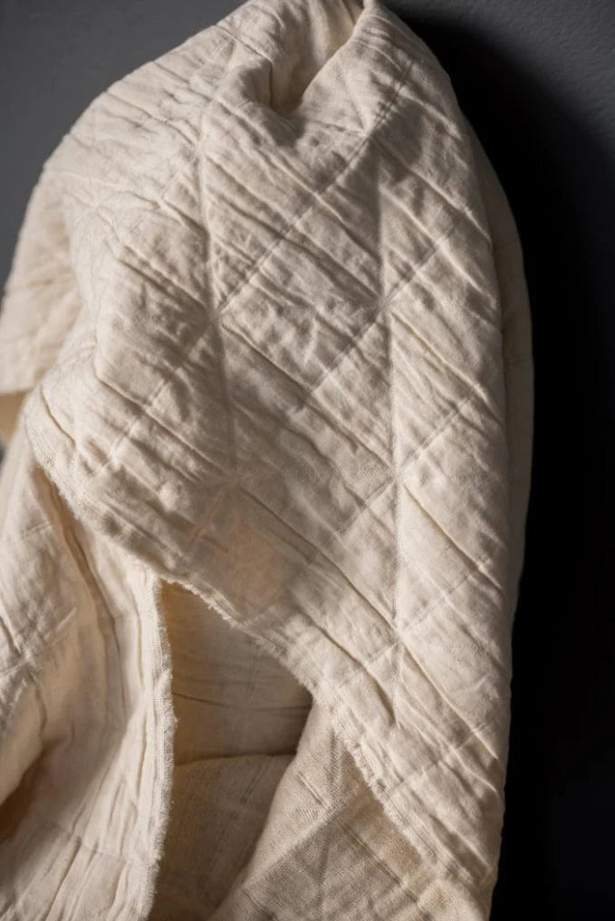 Cotton - Quilted Ecru Jacquard by Merchant & Mills