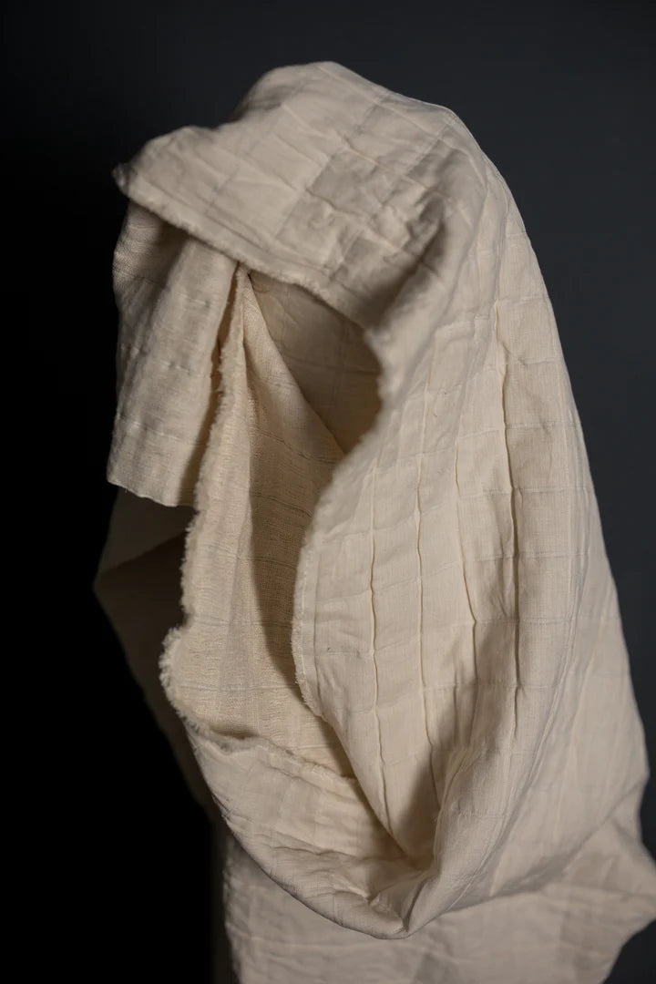 Cotton - Quilted Ecru Jacquard by Merchant & Mills