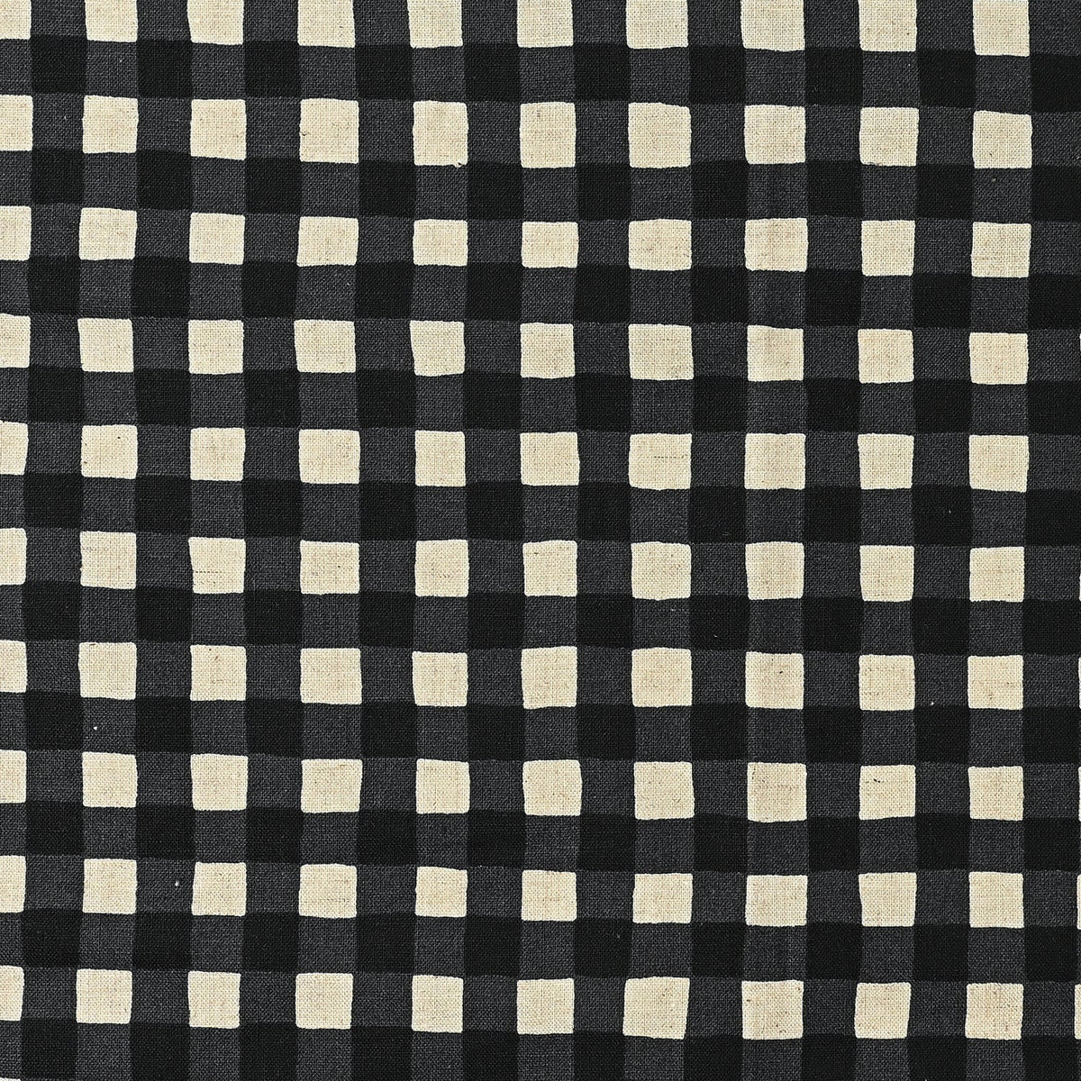 Linen Cotton Sheeting - Gin-gam Check by Kokka Fabrics