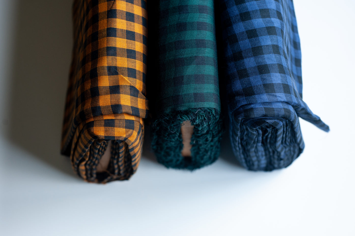 Double Gauze Gingham - Cobalt and Night by Atelier Brunette