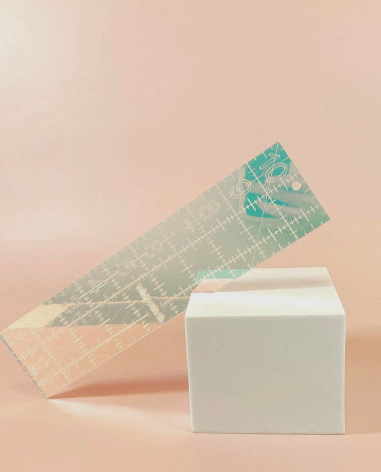 Iridescent Quilt Ruler - 2.5 by 10 in