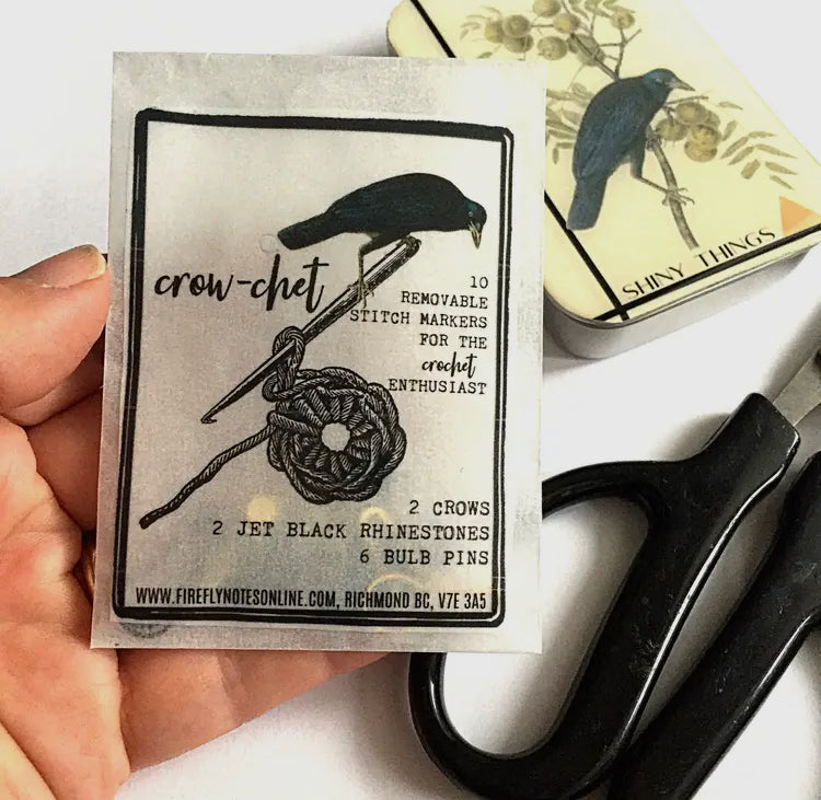Crow-Chet Crochet Stitch Marker Pack