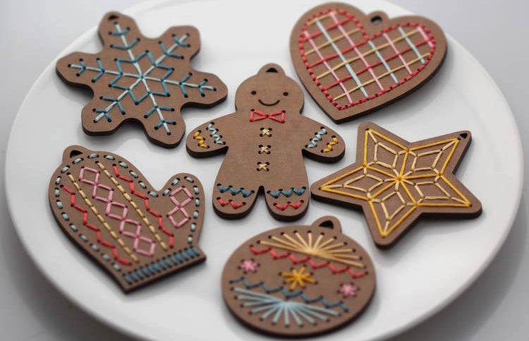 Gingerbread Kid - DIY Stitched Ornament Kit