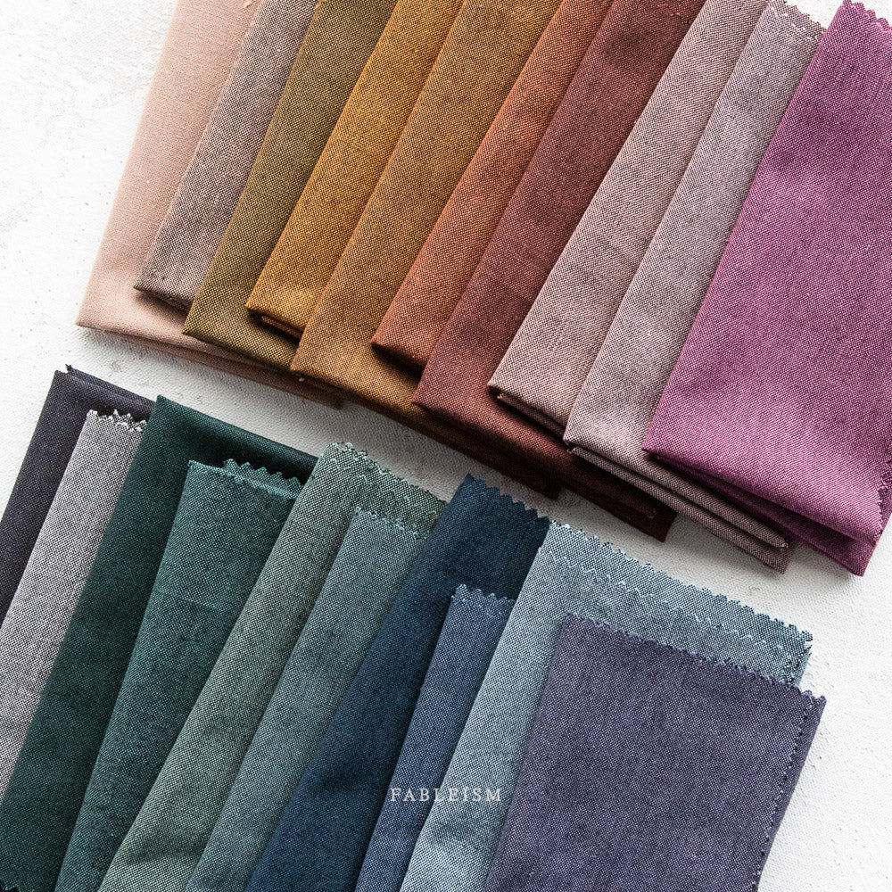 Woven Cotton - Terrain - Nocturne | Everyday Chambray by Fableism