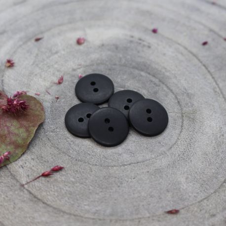 Classic Matte Buttons - Black (10mm) by Atelier Brunette