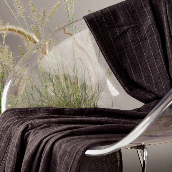 Cotton Viscose Linen - Tile in Black by Atelier Brunette