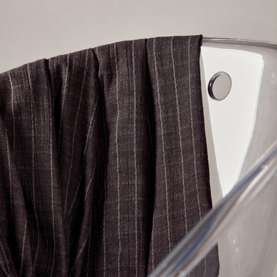 Cotton Viscose Linen - Tile in Black by Atelier Brunette