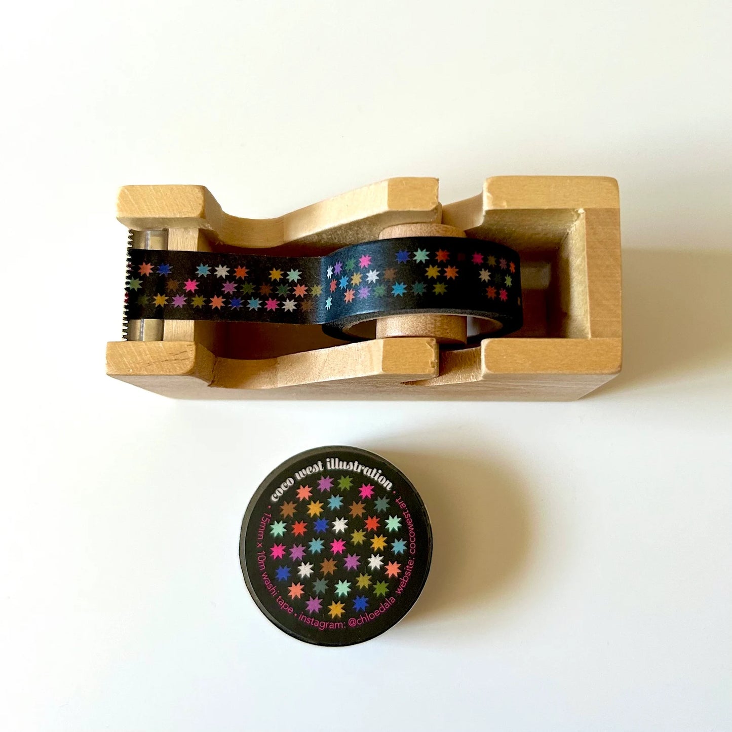 Tiny Sawtooth Stars Quilt Block Washi Tape