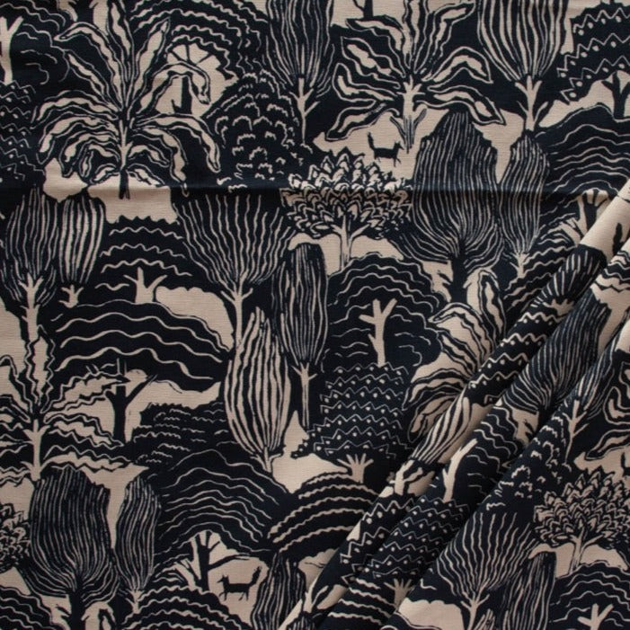 Canvas - Large Fox Forest Tea by Emily Isabella - There Was A Fox - Birch Organic Fabrics