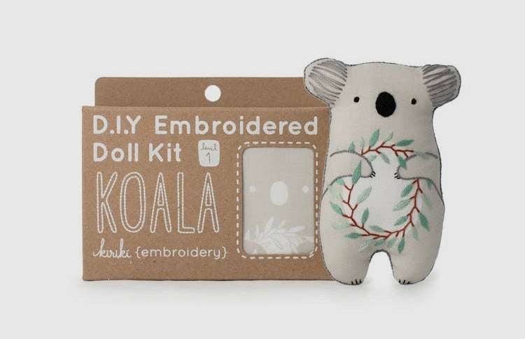 Koala - Embroidery Doll Kit by Kiriki Press