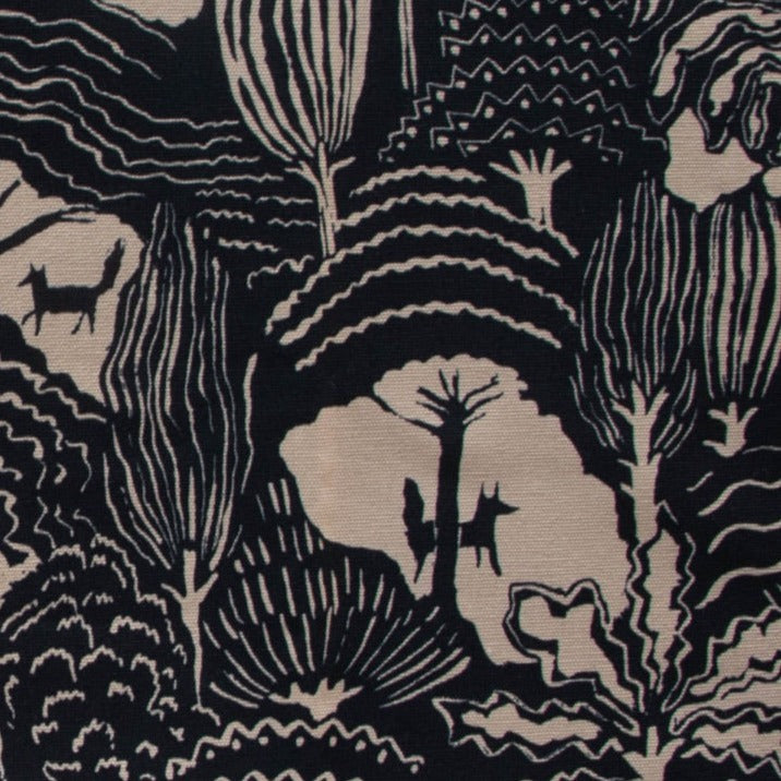 Canvas - Large Fox Forest Tea by Emily Isabella - There Was A Fox - Birch Organic Fabrics