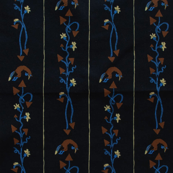 Cotton Lawn - Fox and Squash Black by Emily Isabella - There Was A Fox - Birch Organic Fabrics