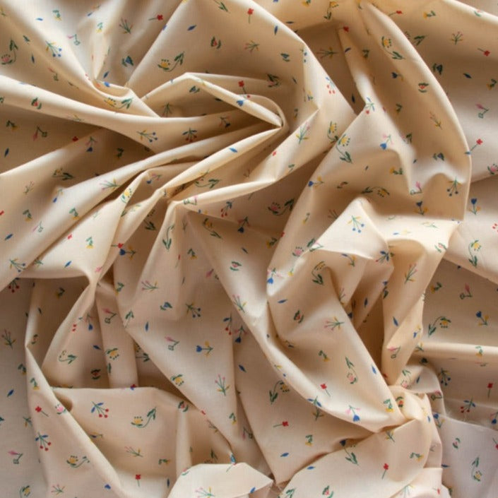 Cotton Lawn - Vixen Floral Cream by Emily Isabella - There Was A Fox - Birch Organic Fabrics