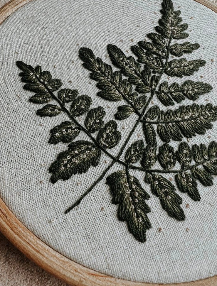 Forest Fern Embroidery Kit