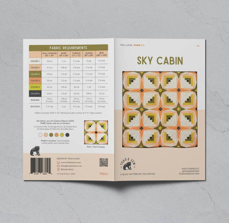 Sky Cabin Quilt - Paper Pattern