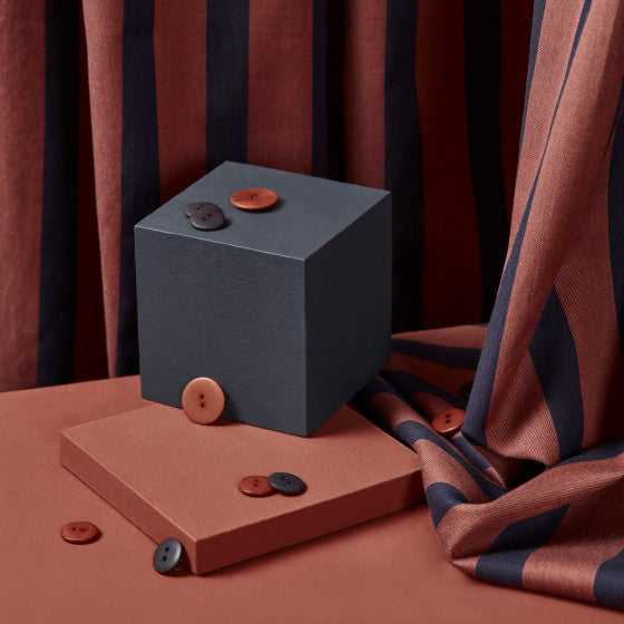 Cotton - Ray Chestnut Fabric by Atelier Brunette