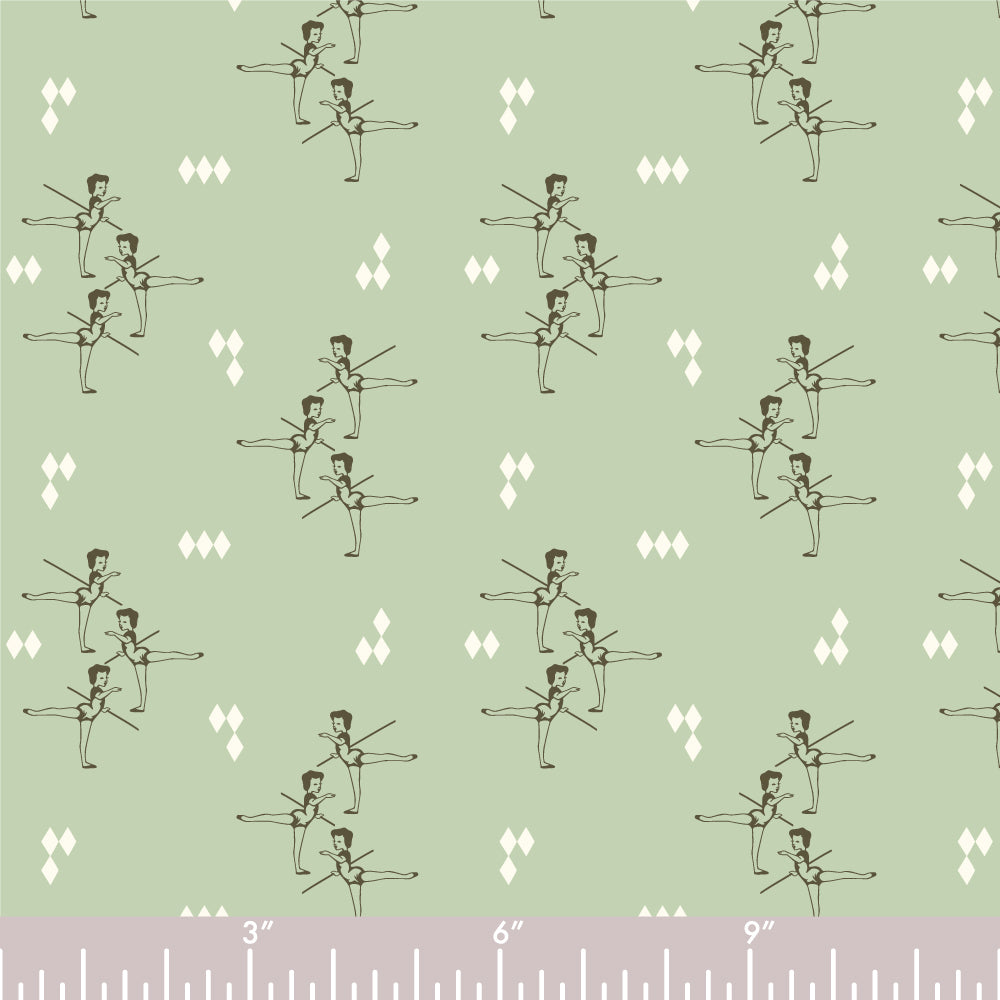 Knit - Arabesque Mint by Arleen Hillyer - Birch Organic Fabrics