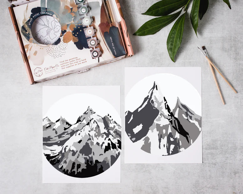 Mountain Range Paint-By-Number Kit