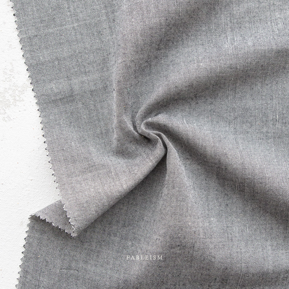 Woven Cotton - Quicksilver - Nocturne | Everyday Chambray by Fableism