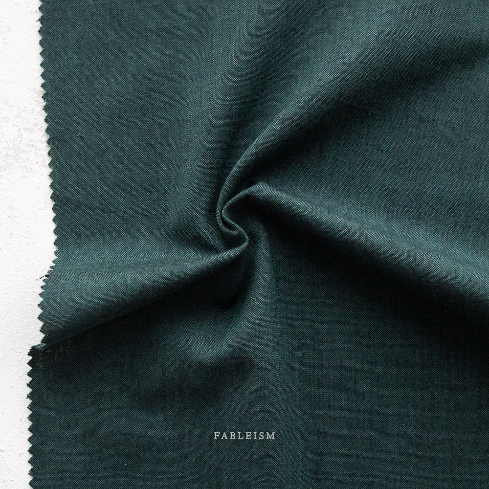 Woven Cotton - Forest - Nocturne | Everyday Chambray by Fableism