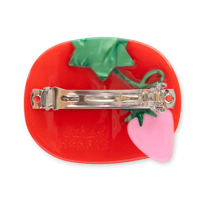 Sewing Tomato Pincushion French Barrette by Sarah Hearts