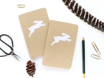 Rabbit Pocket Jotter Notebook by Middle Dune