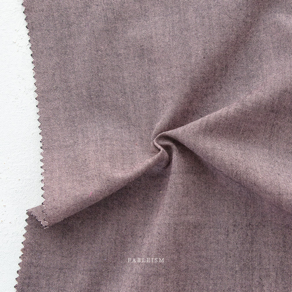 Woven Cotton - Flint - Nocturne | Everyday Chambray by Fableism