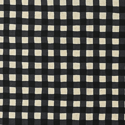 Linen Cotton Sheeting - Gin-gam Check by Kokka Fabrics