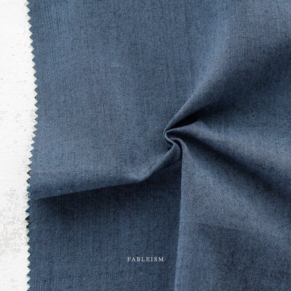 Woven Cotton - Stardust - Nocturne | Everyday Chambray by Fableism