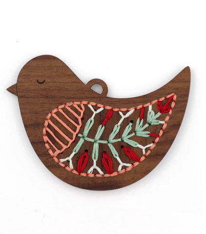 Bird - DIY Stitched Ornament Kit