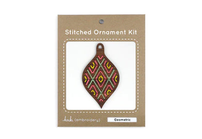 Geometric - DIY Stitched Ornament Kit