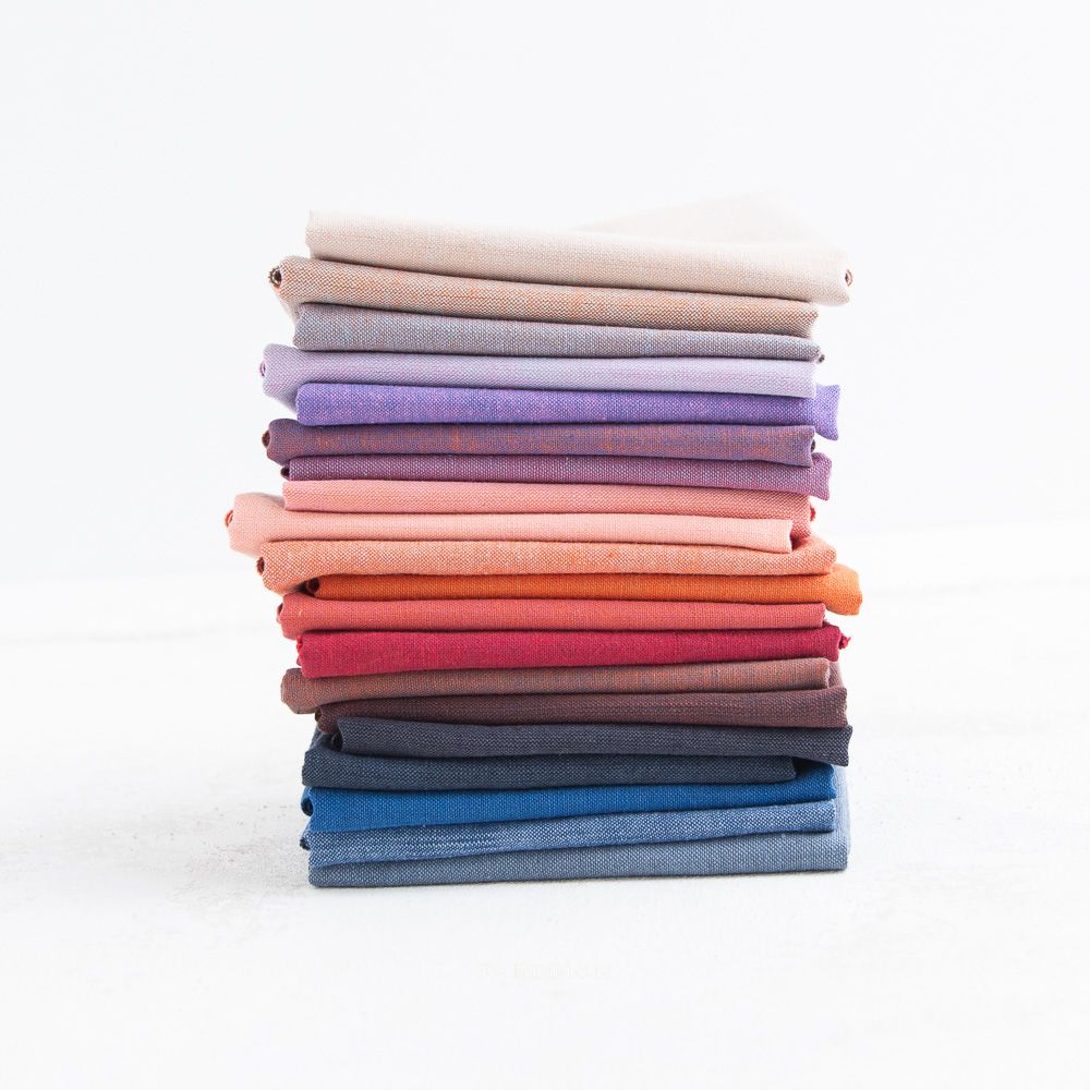 preorder | Watercolor Wovens by Fableism | skyscrape fat quarter bundle