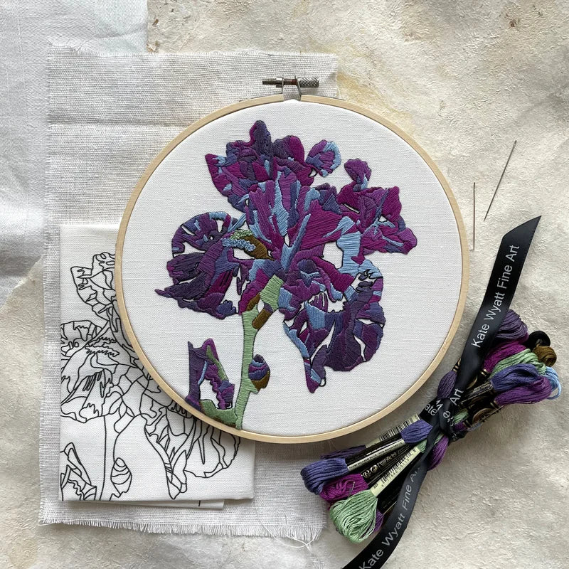 Iris Embroidery Kit