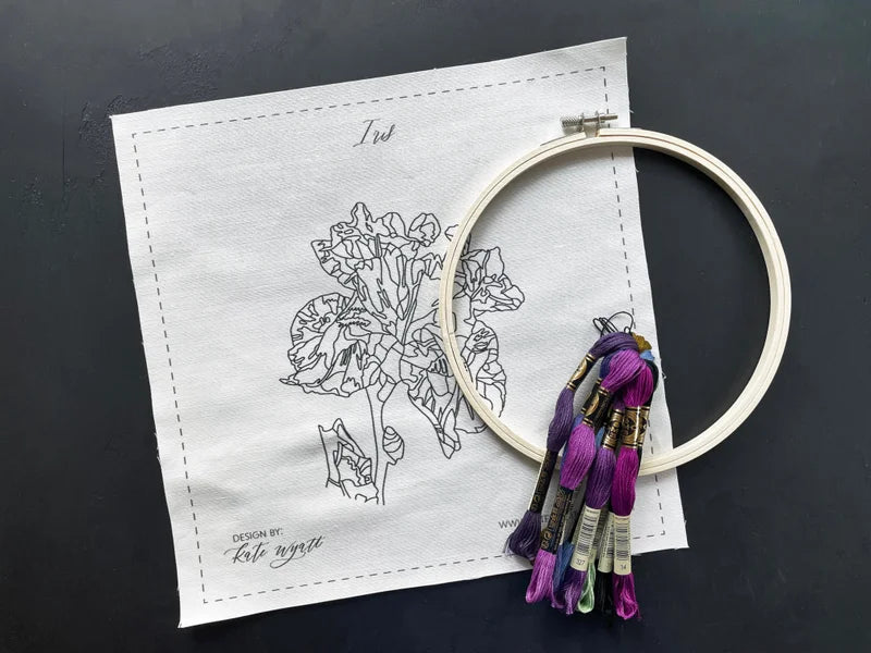 Iris Embroidery Kit