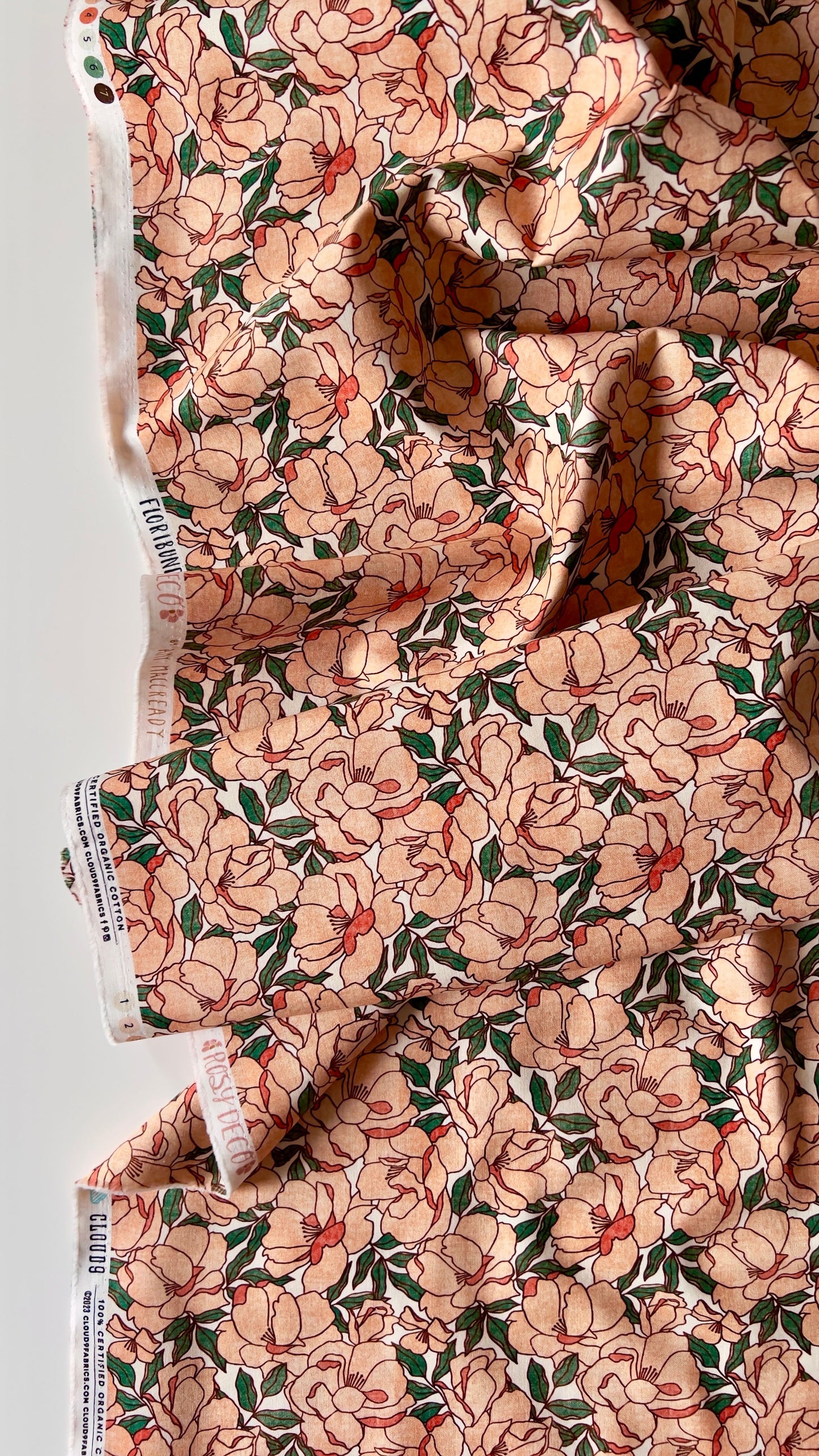Cotton - Rosy Deco | Floribunda by Cloud9 Fabrics
