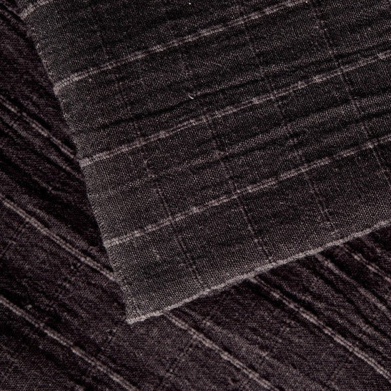 Cotton Viscose Linen - Tile in Black by Atelier Brunette