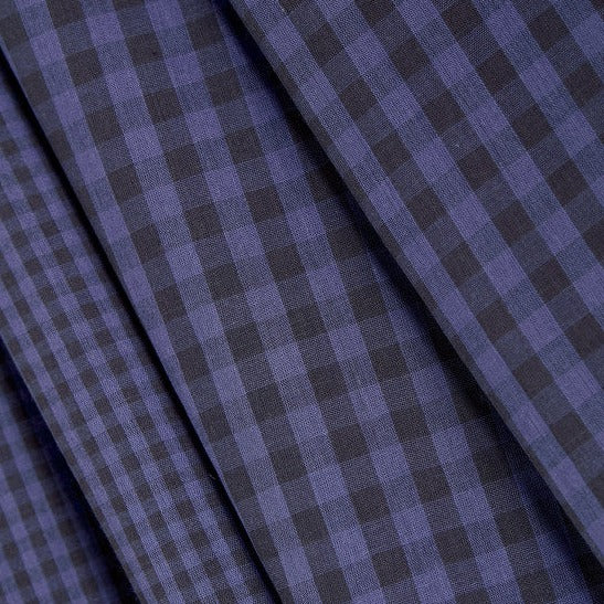 Double Gauze Gingham - Cobalt and Night by Atelier Brunette