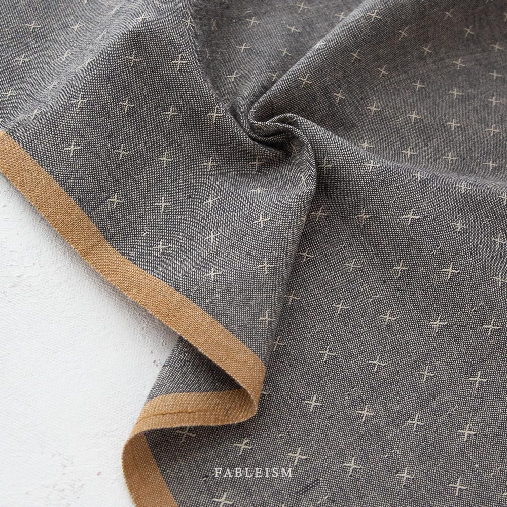 Woven Cotton - Pepper | Sprout Wovens by Fableism