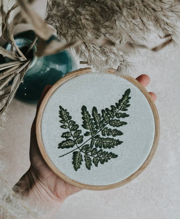 Forest Fern Embroidery Kit