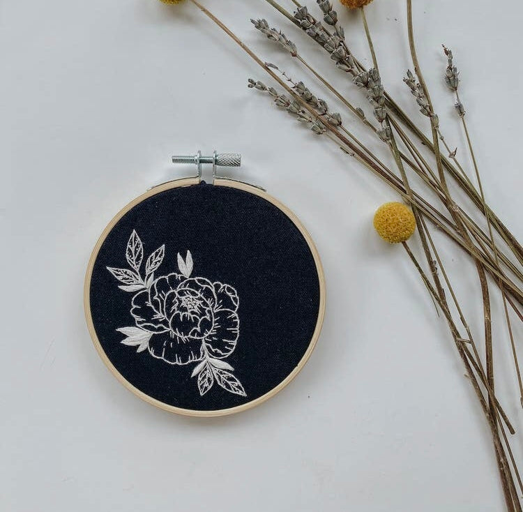 Peony Embroidery Kit