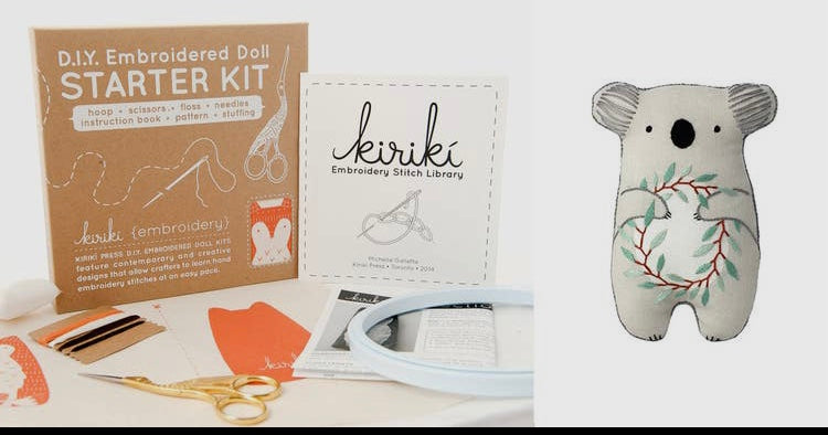 Koala - Embroidery Doll Kit by Kiriki Press