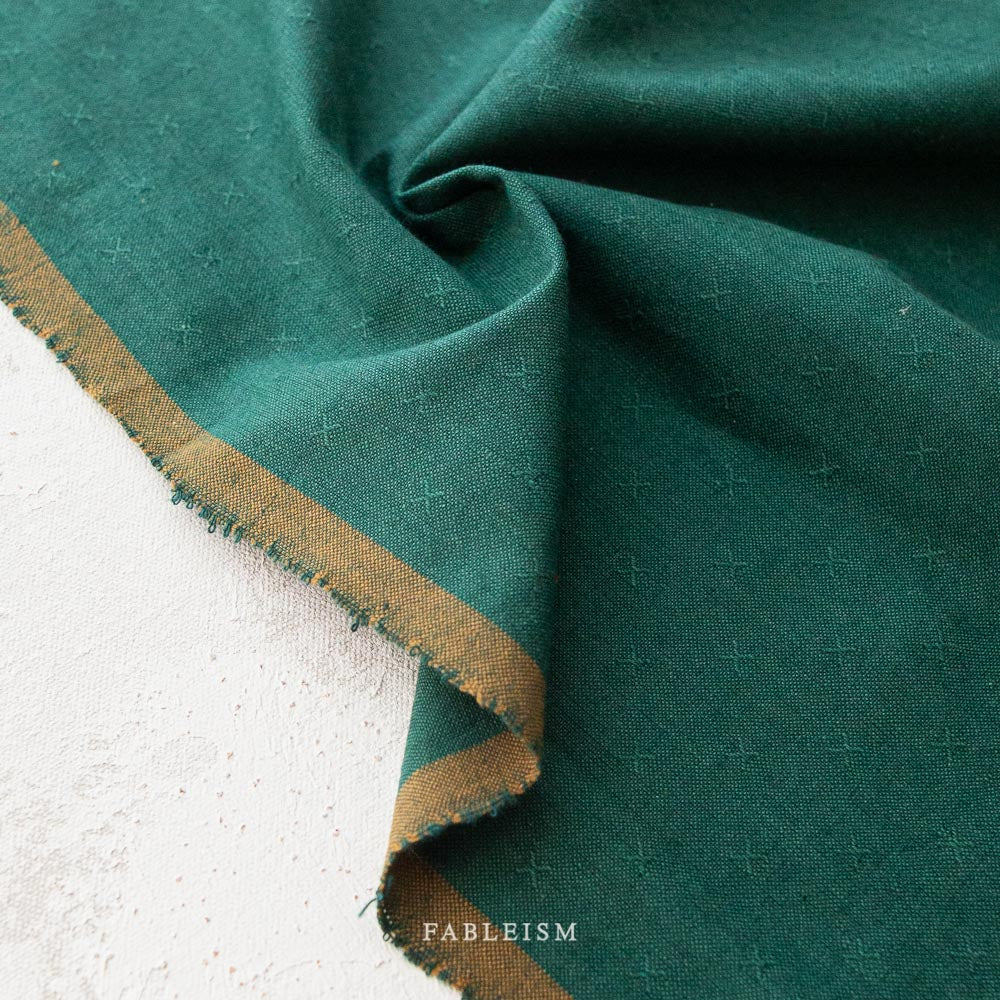 Woven Cotton - Pineneedle | Sprout Wovens by Fableism