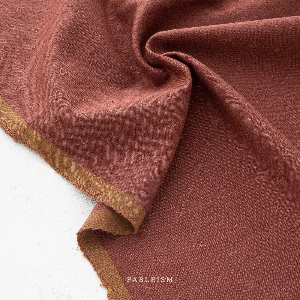 Woven Cotton - Black Cherry | Sprout Wovens by Fableism