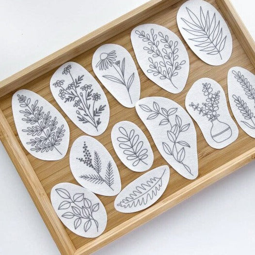 Stick and Stitch Botanical Embroidery Patterns